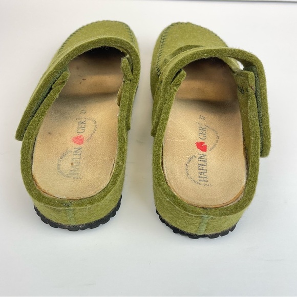 HAFLINGER Green Slide On Casual Comfort Shoes Womens Size US 6 EUR 37 - Picture 3 of 7